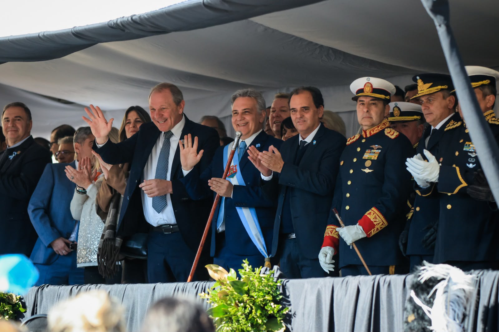 Río Cuarto: Llaryora encabezó los actos por el Día de la Independencia y llamó a la unidad de los argentinos